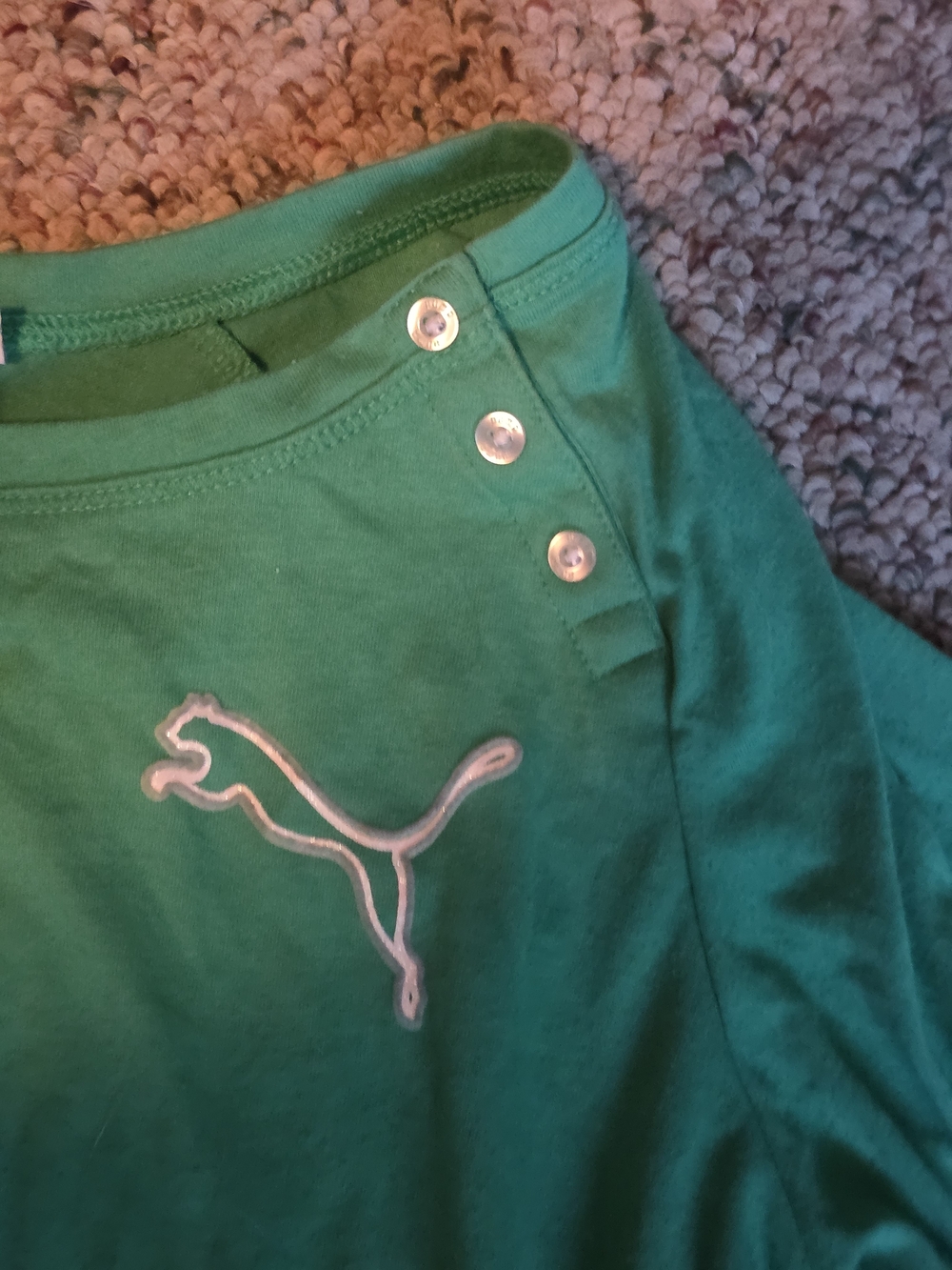 Puma Teal Long Sleeve Tunic with Button Shoulder - Picture 3 of 6